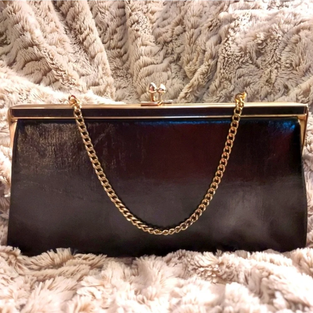 ✨️Vtg ' Ande'  Leather Cocktail Purse - Picture 2 of 3